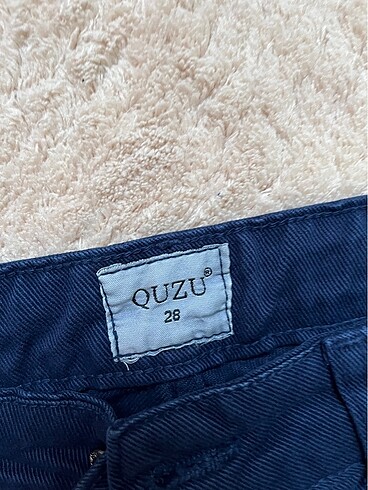 28 Beden QUZU Lacivert Mom Jean