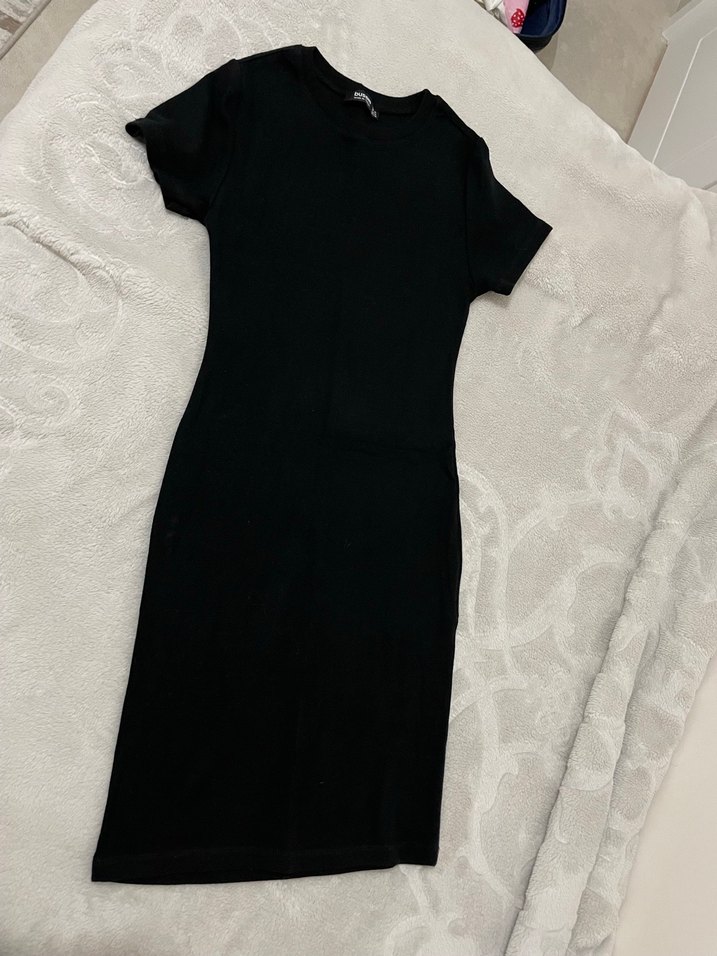 Lacivert Drapeli Uzun Abiye Elbise - Görsel 5