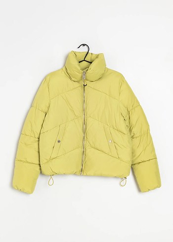 Bershka Yesil Sisme Mont