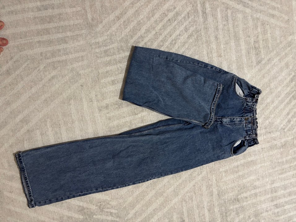 Mavi Rahat Kesim Midi Kadın Denim Pantolon - Görsel 3