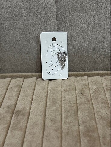 Gümüş kıkırdak küpe - Görsel 2