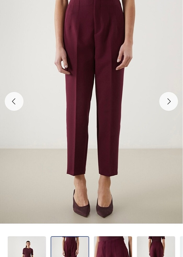 Kadın mürdüm pantolon - Görsel 2