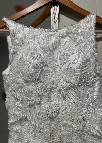 Dantel işlemeli özel dikim gelinlik - Görsel 13