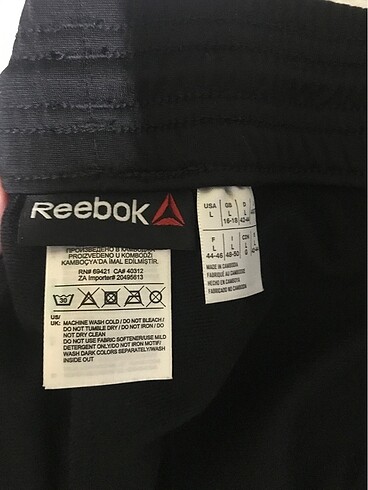 l Beden ORİJİNAL REEBOK EŞOFMAN ALTI SİYAH