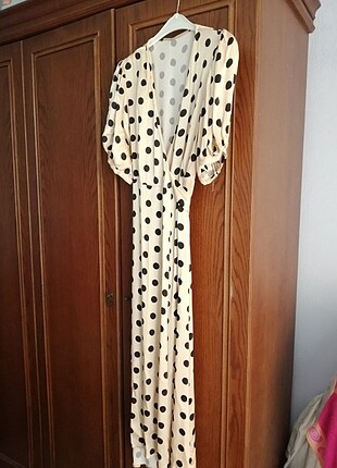 Zara Zara saten uzun elbise 