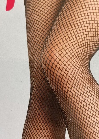 Penti Siyah İnce File Külotlu Çorap - Görsel 3