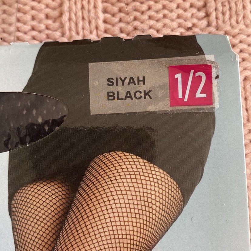 Penti Siyah İnce File Külotlu Çorap - Görsel 2