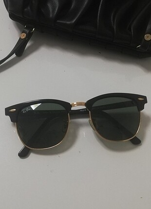 RayBan gold detaylı gözlük yarım çerçeve rb3016