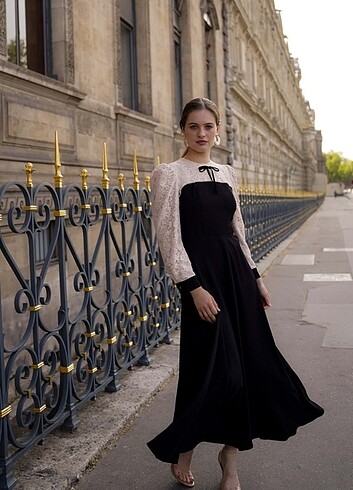 Suud Collection Yusra collection elbise siyah Emily elbise