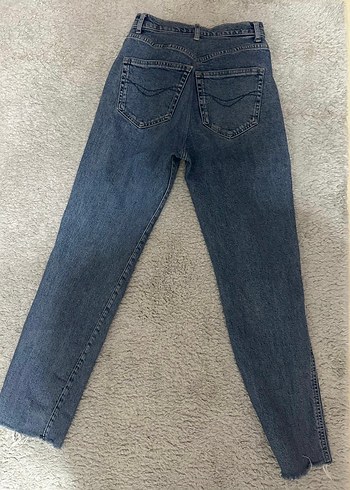 Pull and Bear Mavi Kadın Denim Pantolon - Görsel 2
