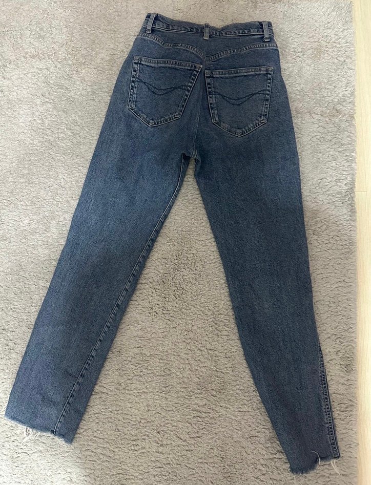Pull and Bear Mavi Kadın Denim Pantolon - Görsel 2