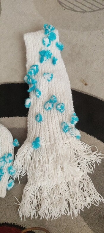 El örgüsü atkı bere seti - Görsel 4