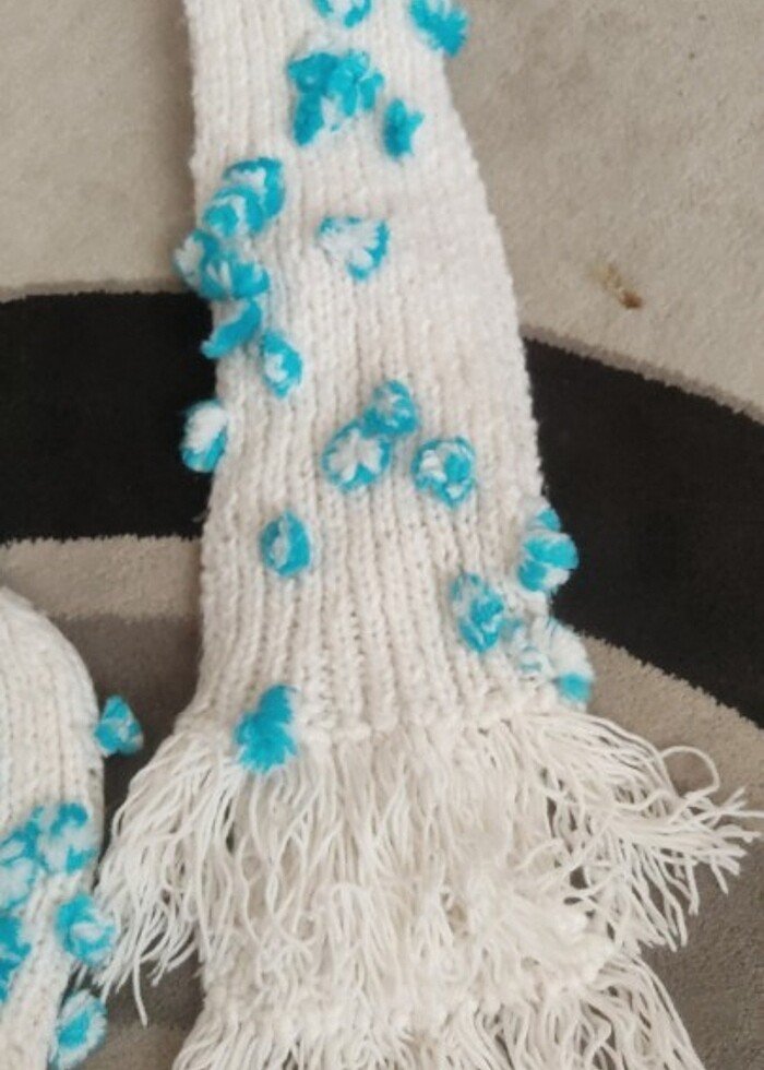 El örgüsü atkı bere seti - Görsel 4