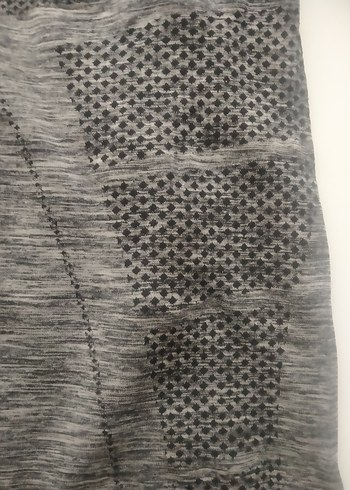 Likralı Gri Kadın Spor Tişörtü - Görsel 4