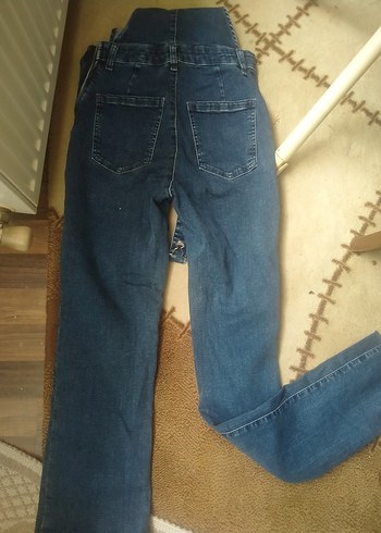 Kadın Lacivert Kemerli Denim Tulum Mango - Görsel 4