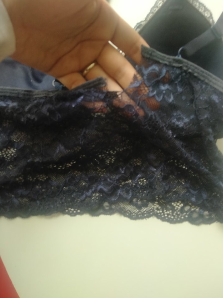 Lacivert Dantel Gotik Bralet - Görsel 3