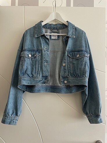 Crop ceket