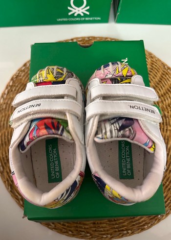 Renkli Baskılı Kız Çocuk Spor Ayakkabı - Görsel 4