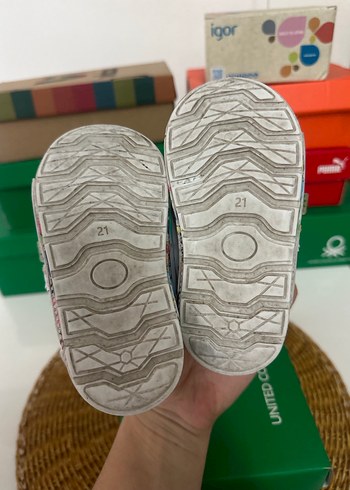 Renkli Baskılı Kız Çocuk Spor Ayakkabı - Görsel 5