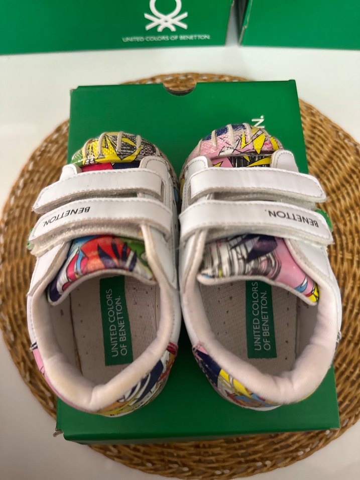 Renkli Baskılı Kız Çocuk Spor Ayakkabı - Görsel 4