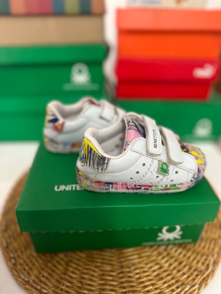 Renkli Baskılı Kız Çocuk Spor Ayakkabı - Görsel 2