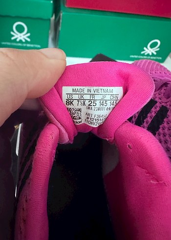 Kız Çocuk Pembe Adidas Spor Ayakkabı - Görsel 7