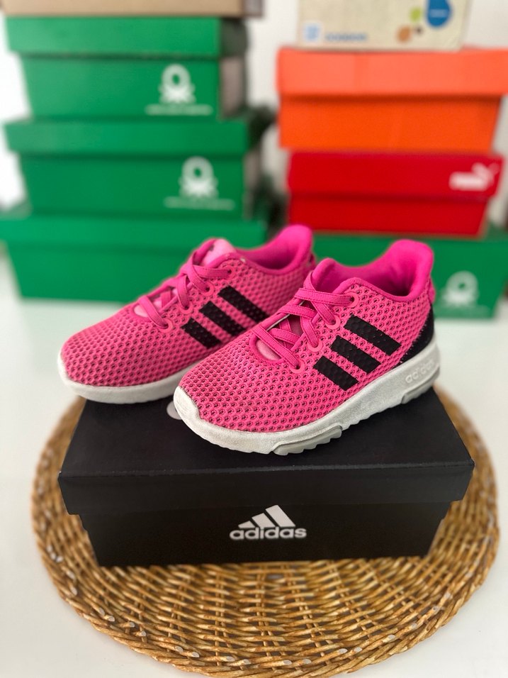 Kız Çocuk Pembe Adidas Spor Ayakkabı - Görsel 2