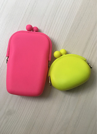 Sarı ve pembe cüzdan