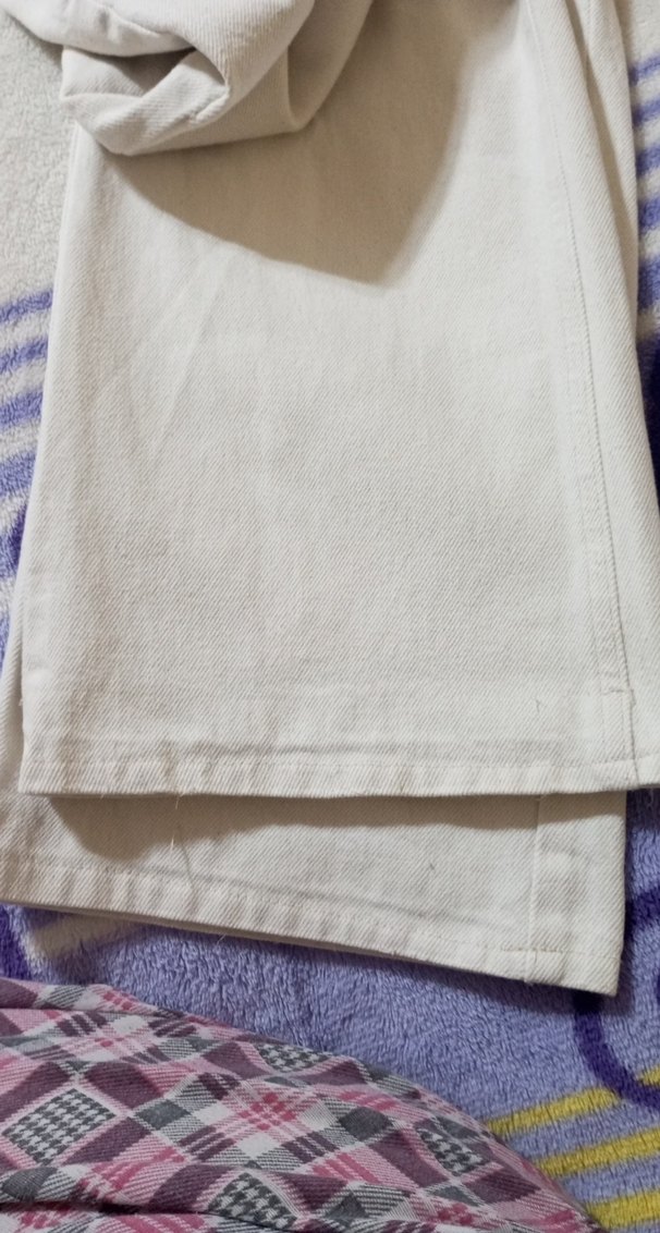 Ekru wide leg geniş paça pantolon - Görsel 5