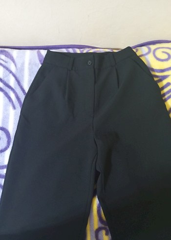 Siyah Kadın Kumaş Pantolon - Görsel 2