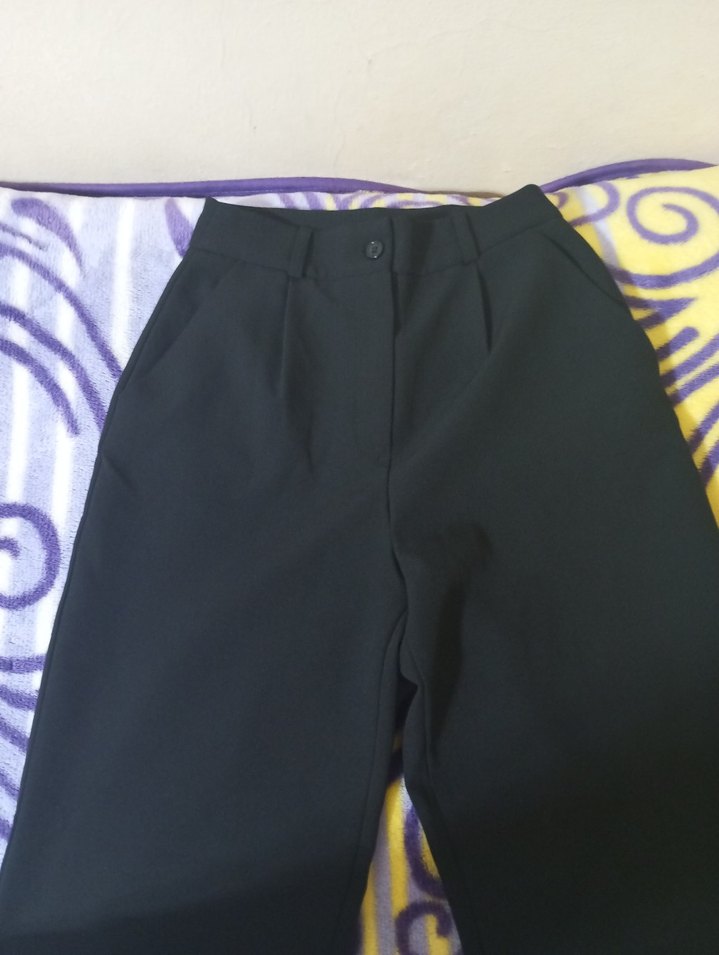 Siyah Kadın Kumaş Pantolon - Görsel 2