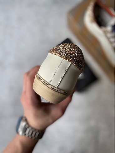 39 Beden beyaz Renk Golden goose deluxe high gold shimmer
