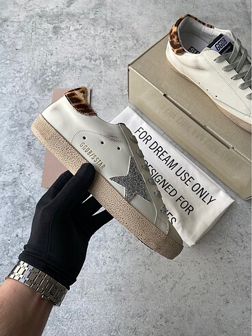 38 Beden beyaz Renk Golden Goose Deluxe Leopar