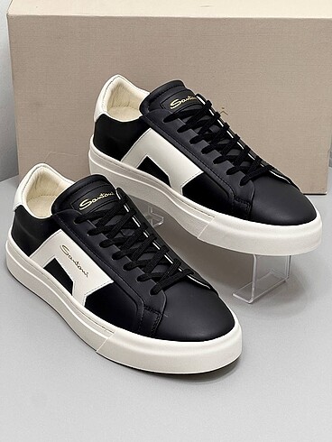 43 Beden siyah Renk Santoni Sneakers