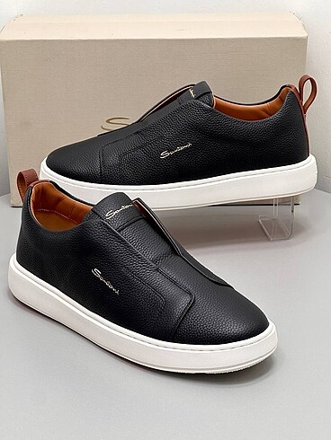 41 Beden siyah Renk Santoni Sneakers