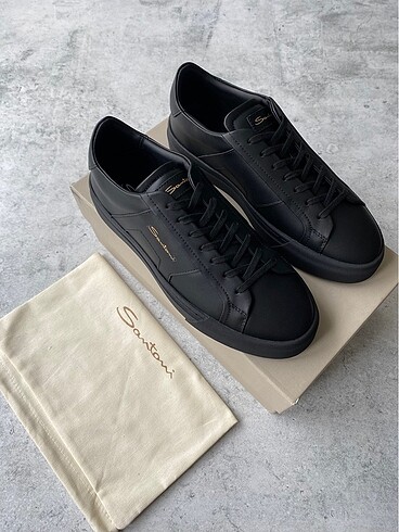 43 Beden siyah Renk Santoni Sneakers