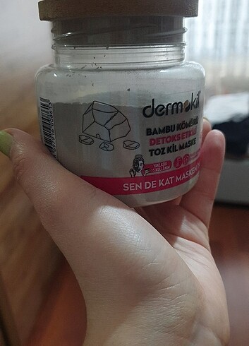 Dermokil bambu kömürü detoks etkili toz kil maskesi  - Görsel 3