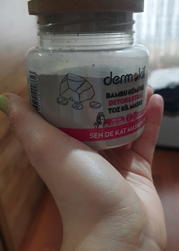 Dermokil bambu kömürü detoks etkili toz kil maskesi  - Görsel 3