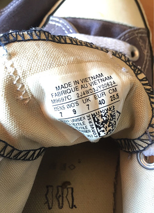 40 Beden mavi Renk Converse