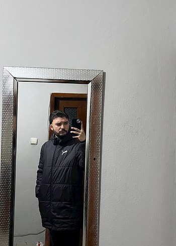Puma Siyah Puma Mont, Regular Fit, Kapüşonlu