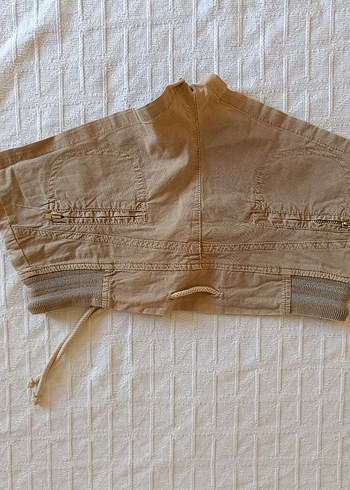 y2k Bej Kemerli Mini Şort - Görsel 3