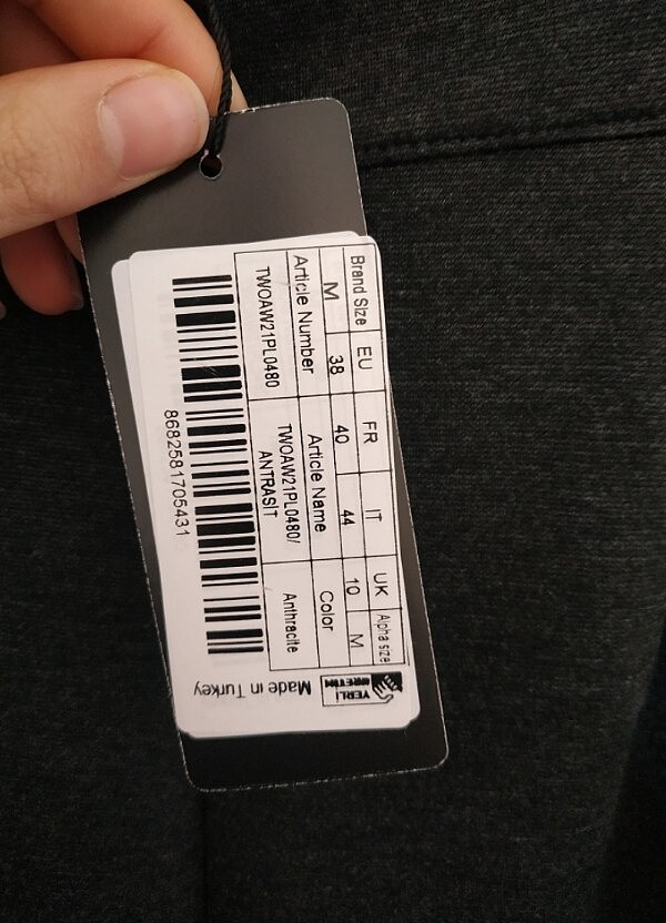 Antrasit geniş paça pantalon - Görsel 4