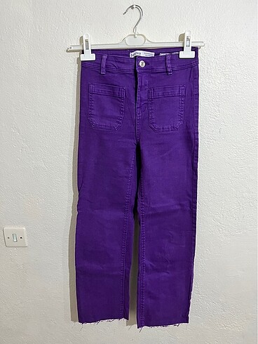 Bershka Cropped Straight Jean Mor