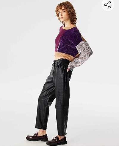 Twist Deri Pantolon - Görsel 5