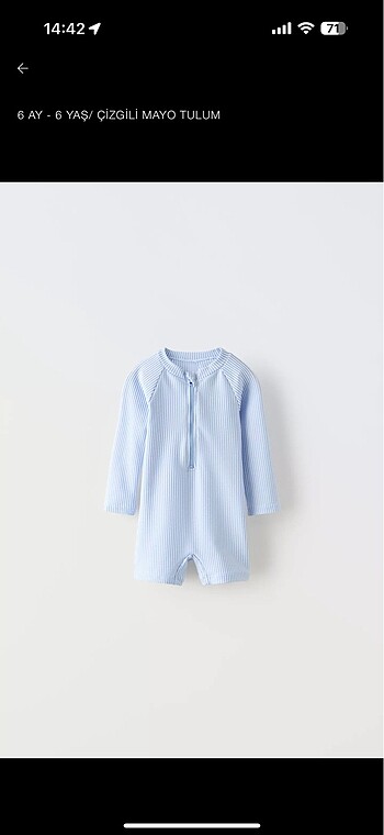 Zara bebek mayo ve şapkası
