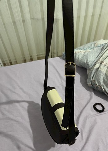 kahverengi bej omuz cantası - Görsel 2