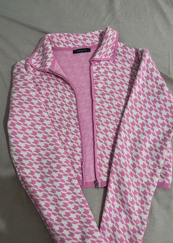 Kızlar için Fermuarlı Pembe Hırka - Görsel 2