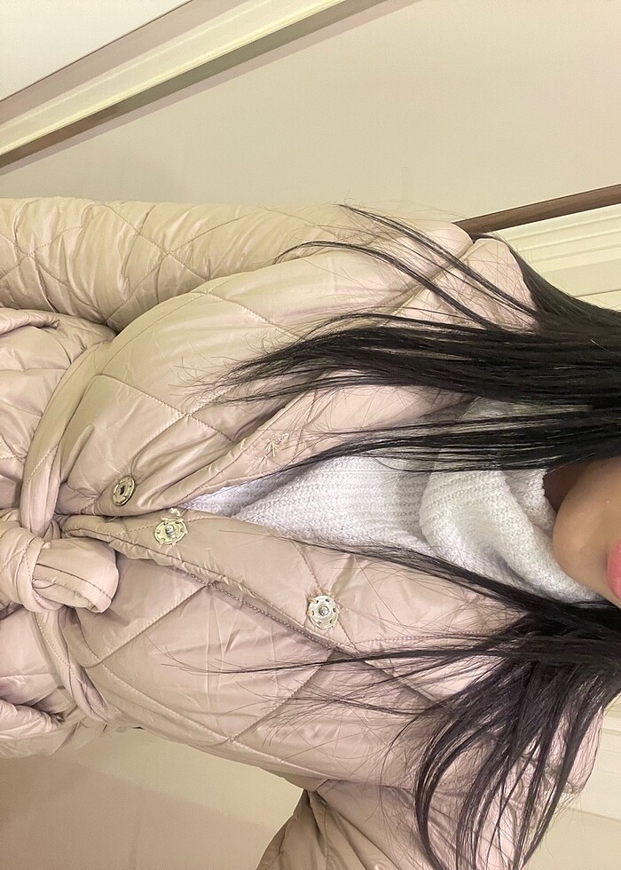 Zühre Çorlu uzun mont - Görsel 2