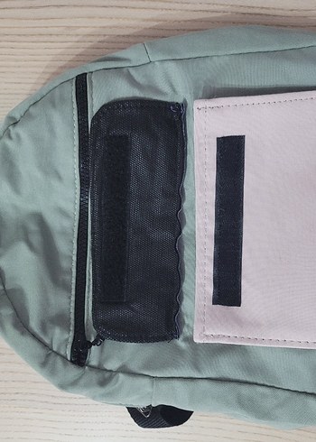 Gri Kadın Sırt Çantası Fermuarlı - Görsel 5