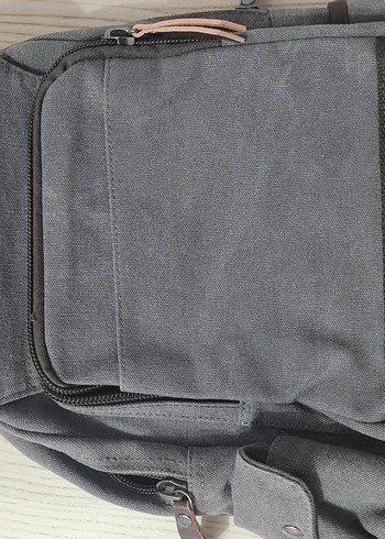 Gri Unisex Sırt Çantası Laptop bölmeli - Görsel 12